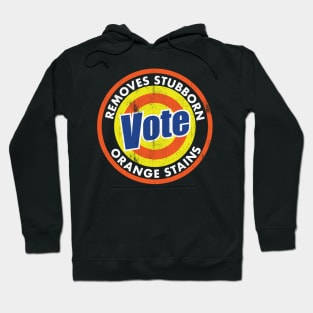 Vote Remove Stubborn Orange Stains Logo Hoodie